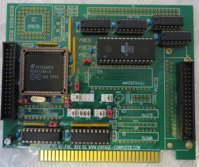 XT-FDC Quad Floppy Controller - ENIG edge connector